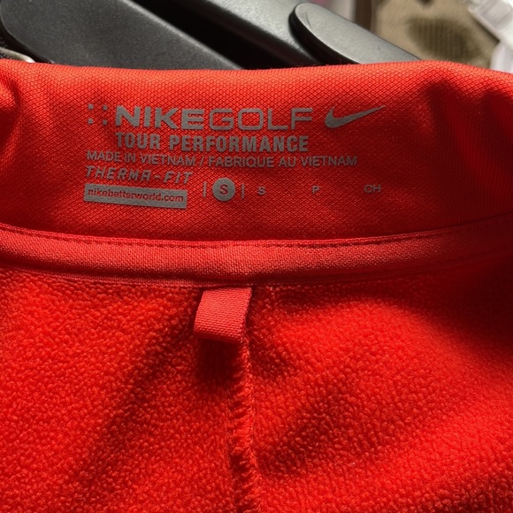 Nike Golf Tour Performance Therma Fit Orange Pullover Size Small - Picture 2 of 4